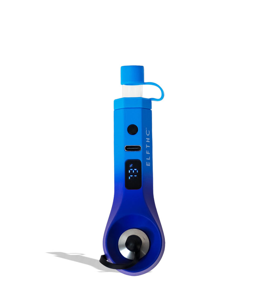 Blue-Purple Elf THC CannDab Vaporizer Front View on White Background