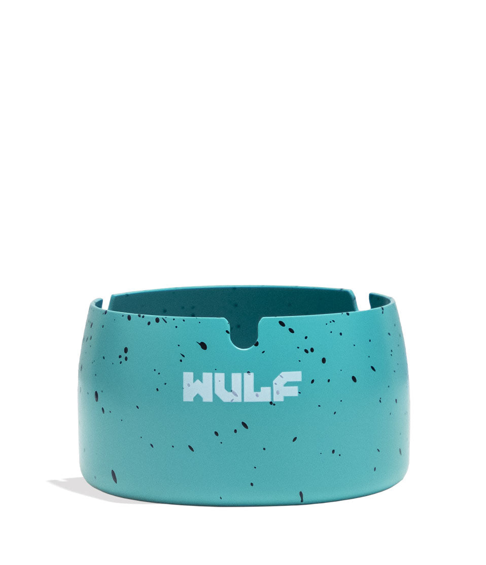 Teal Black Spatter Wulf Mods Cache Ashtray 6pk Front View on White Background