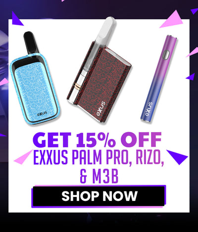 Got Vape Wholesale 15% Off Exxus Palm Pro, Exxus Rizo, and Exxus M3B Black Friday Sale