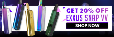 Got Vape Wholesale 20% Off Exxus Snap VV Black Friday Sale