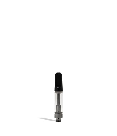 1ml Black Ceramic Coil Cartridge With Metal Tip 100pk Front View on White Background