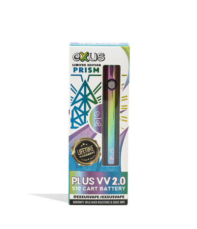 Prism Exxus Vape Plus VV 2.0 Cartridge Vaporizer 12pk Packaging Single Front View on White Background