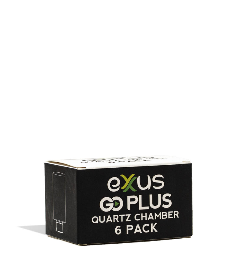 Exxus Vape Go Plus Replacement Heating Chamber 6pk Packaging Side View on White Background