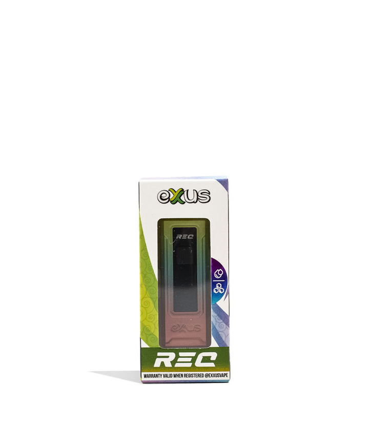 Full Color Exxus Vape REC Cartridge Vaporizer 12pk Packaging Front View on White Background