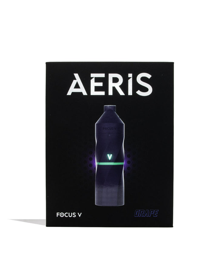 Grape Focus V Aeris Portable Concentrate Vaporizer Packaging Front View on White Background