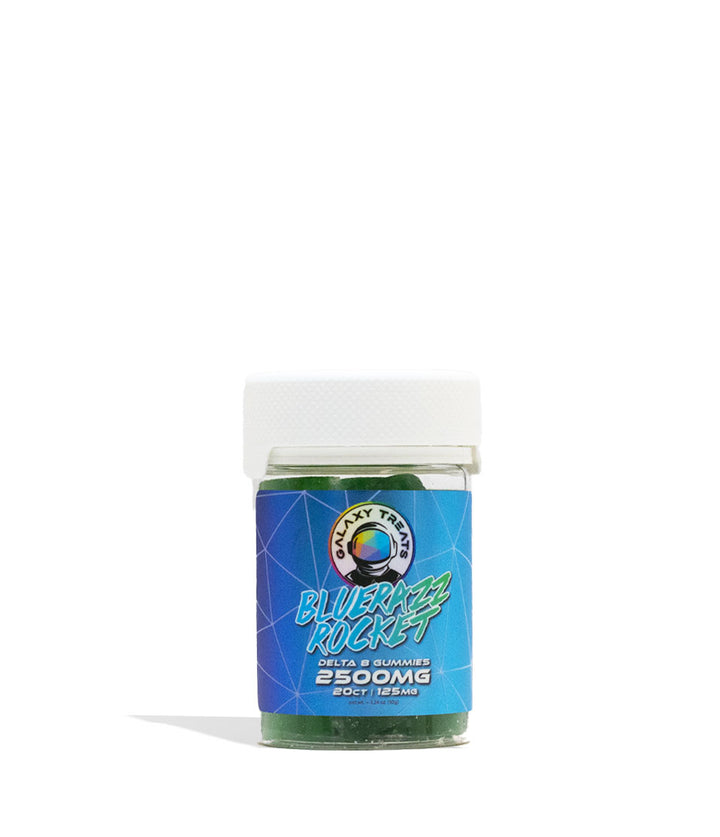 Bluerazz Rocket Galaxy Treats Moon Babies 2500mg D8 Gummies Front View on White Background