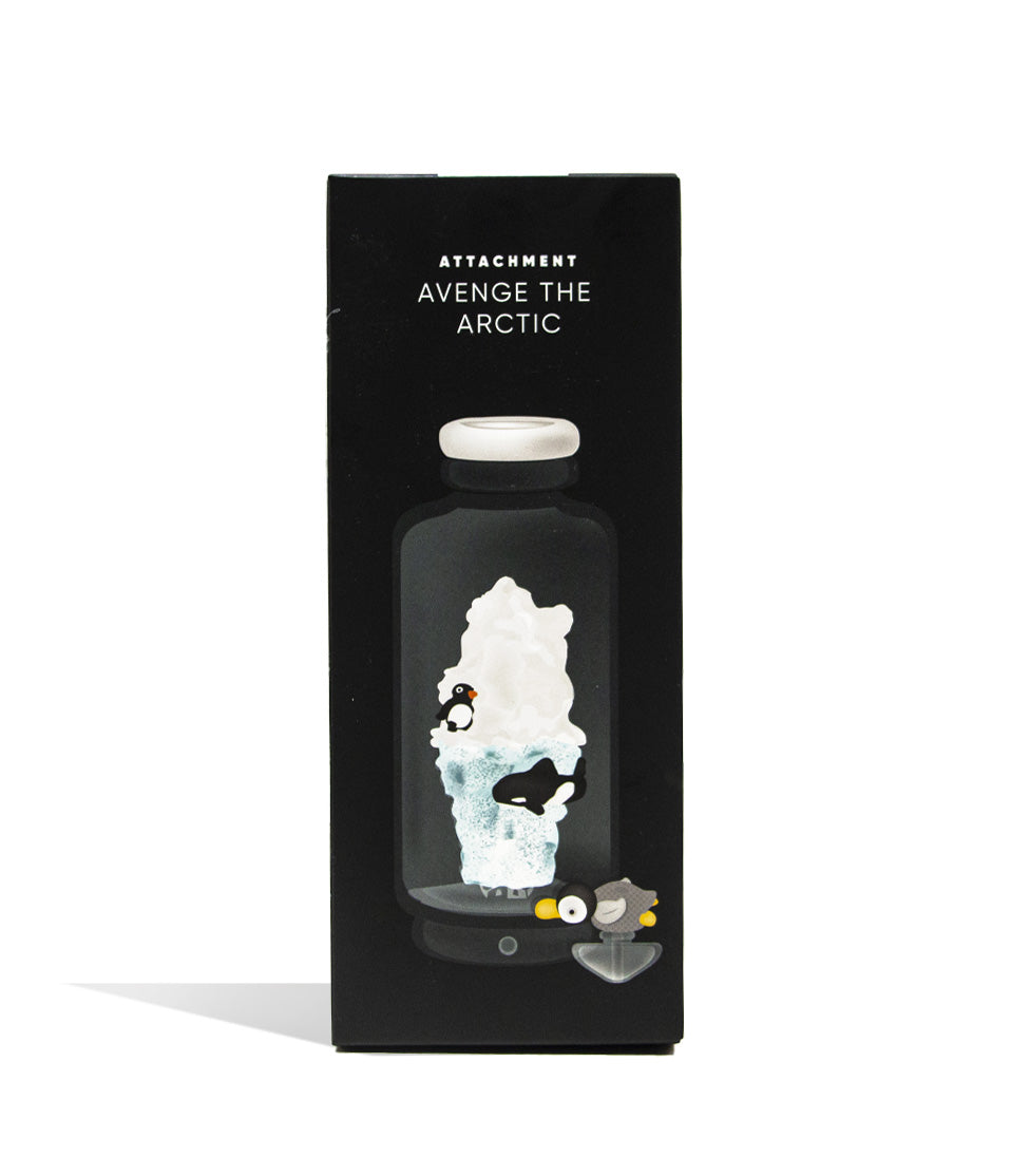 Avenge the Arctic Empire Glassworks Puffco Peak Glass Attachment Packaging on white background