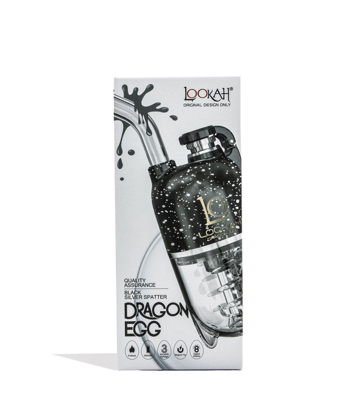 Black Lookah Dragon Egg Spatter Edition E-Rig Packaging Front View on White Background