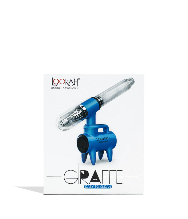 Blue Lookah Giraffe Electric Nectar Collector Packaging  on White Background