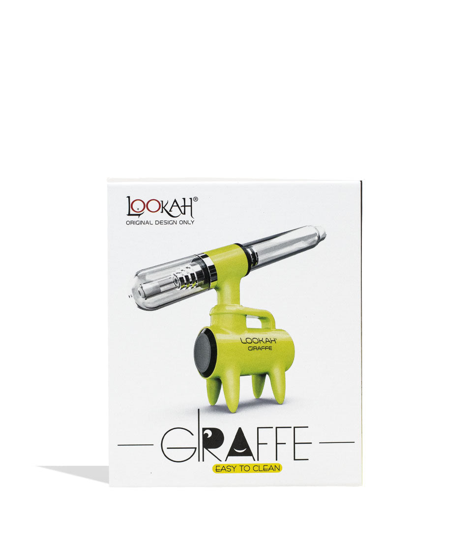 Neon Green Lookah Giraffe Electric Nectar Collector Packaging on White Background