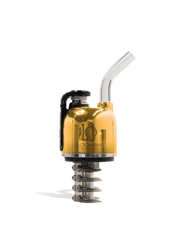 Gold Lookah Limited Edition Dragon Egg E-Rig Downstem Front View on White Background