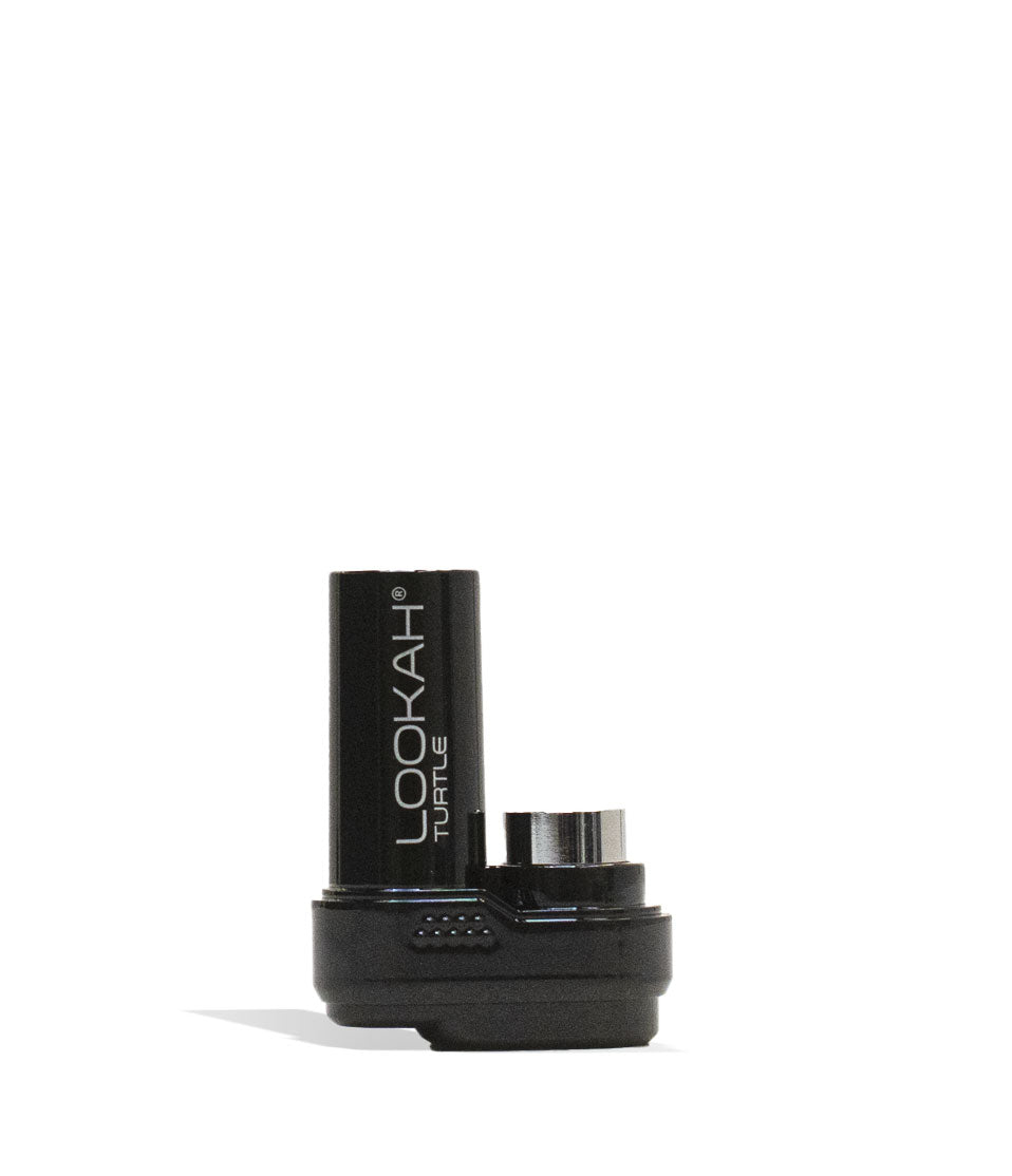 Black Lookah Turtle 2g Cartridge Vaporizer Base Front View on White Background