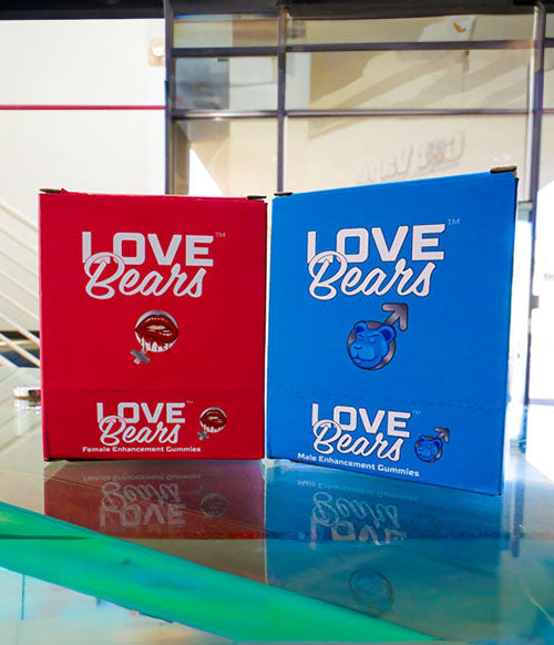Love Bears packaging on office table