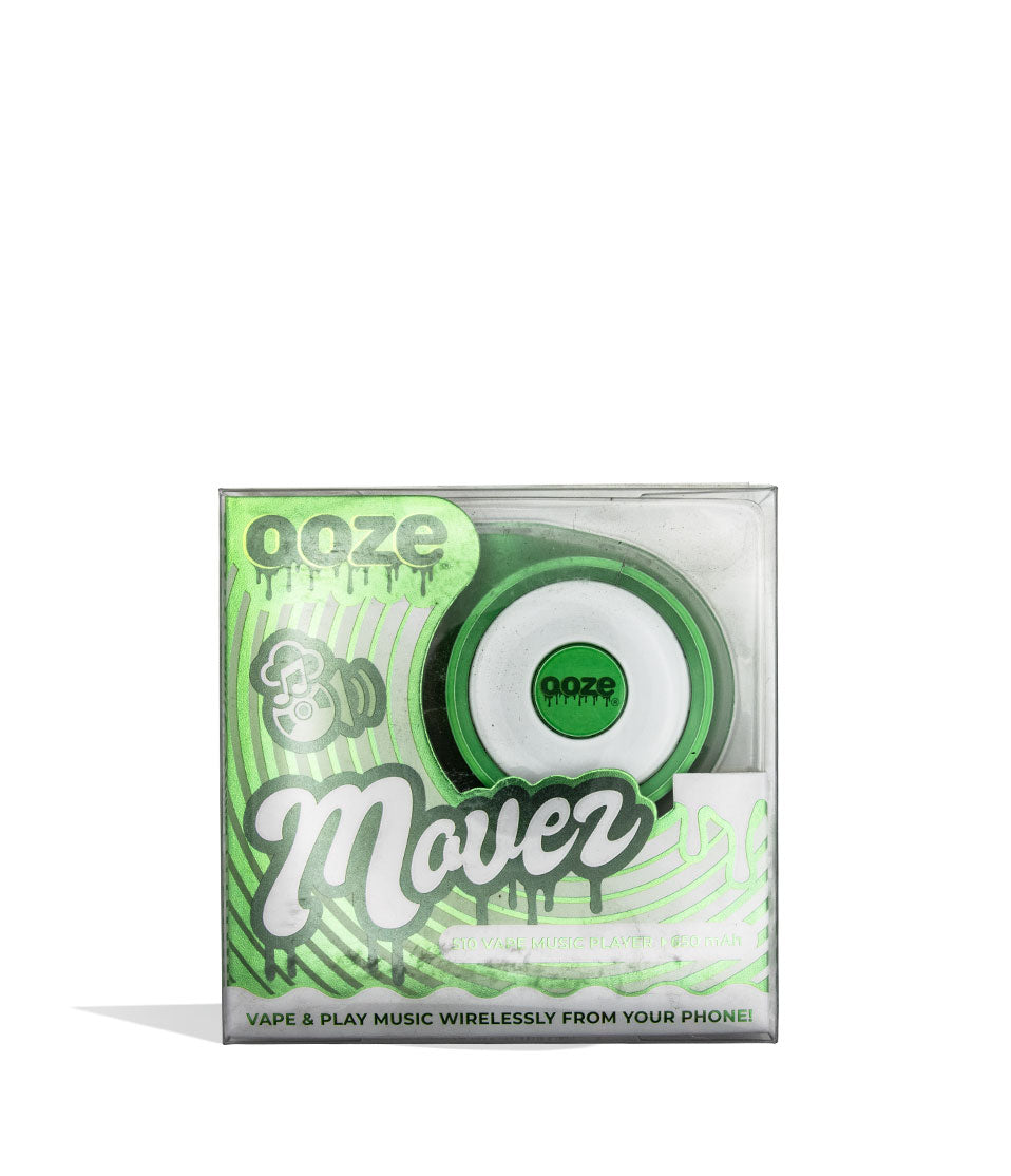 Mary jade Ooze Moves 510 Thread Battery and Wireless Speaker Packaging View on White Background