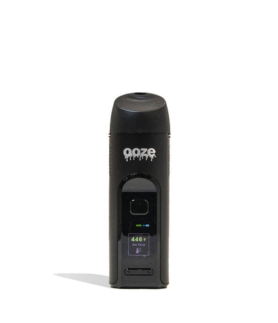 Panther Black Ooze Verge Portable Dry Herb Vaporizer Front View on White Background