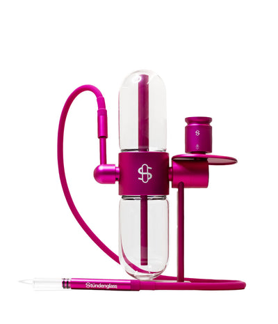 Stundenglass Pink Gravity Infuser Front View on White Background