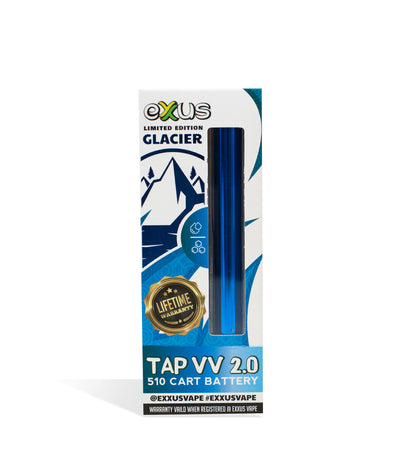 Glacier Exxus Vape Tap VV 2.0 Cartridge Vaporizer single pack on white background