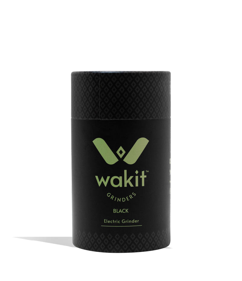 Black Wakit KLR Series Rechargeable Electric Grinder Packaging Front View on White Background