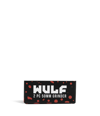 Black Red Wulf Mods 2pc 50mm Spatter Grinder box on white background