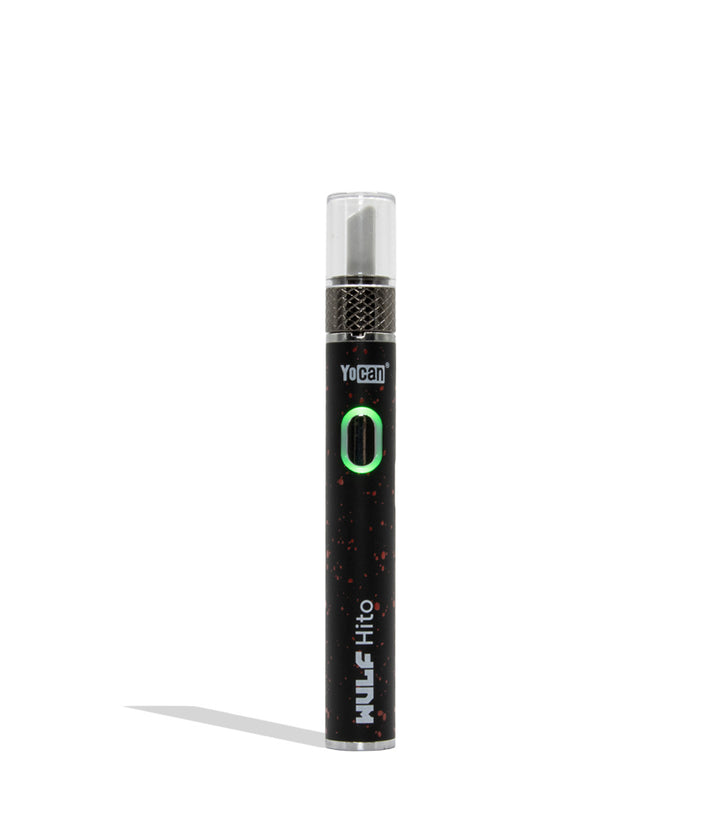 Wulf Mods Hito Knife Kit black red spatter colorway on a white background