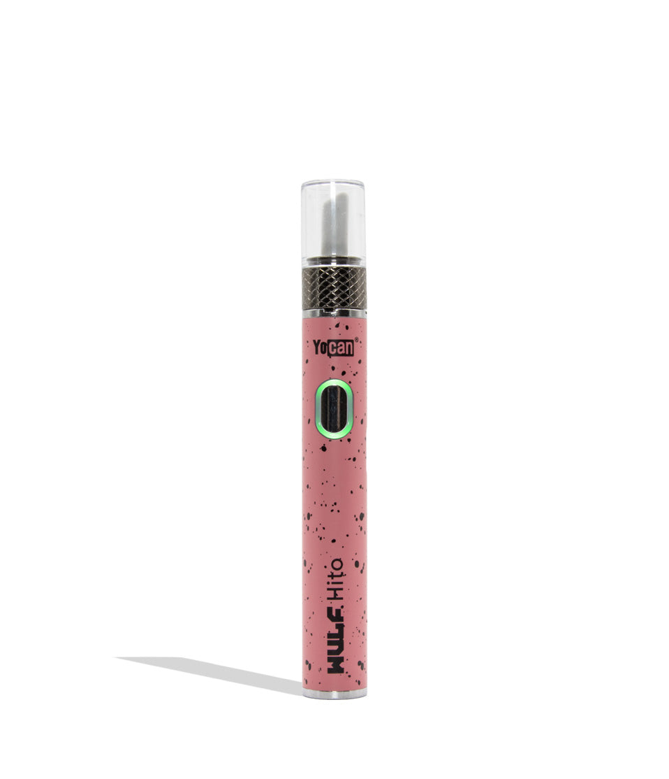 Wulf Mods Hito Knife Kit pink black spatter colorway on a white backround