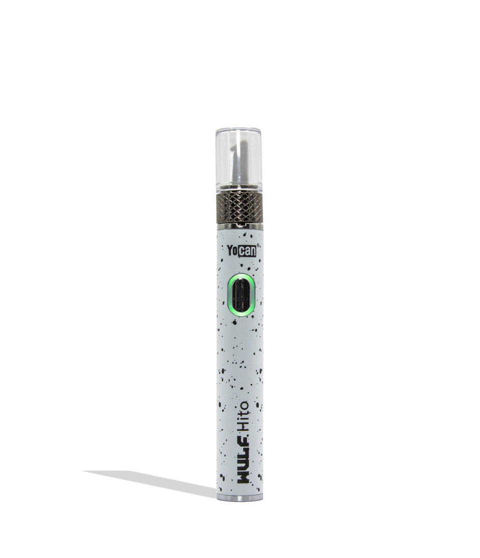 Wulf Mods Hito Knife Kit white black spatter colorway on a white background