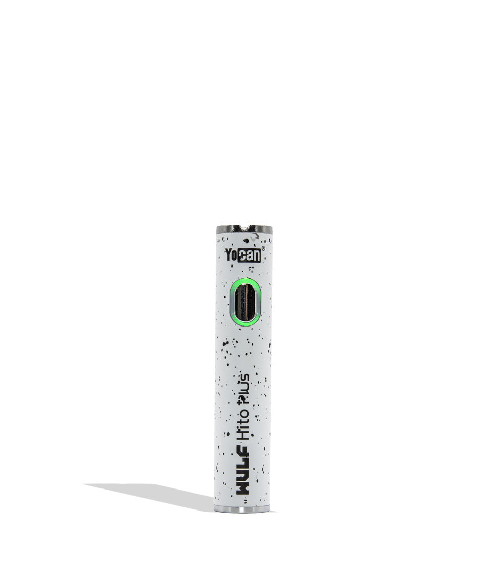 WULF Hito Plus white black spatter on a white background.