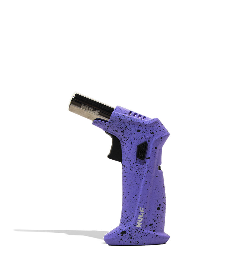 Purple Black Spatter Wulf Mods Clash Torch on white studio background