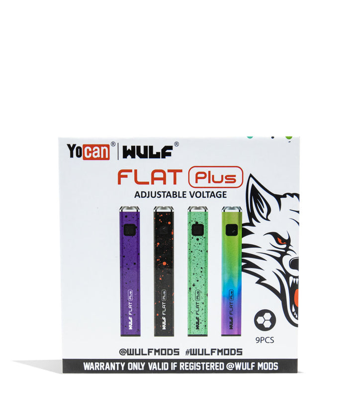 Wulf Mods Flat Plus Cartridge Vaporizer 12pk Box on white background