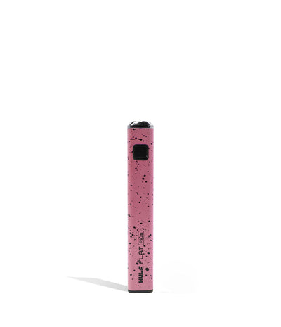 Pink Black Spatter Wulf Mods Flat Plus Cartridge Vaporizer 12pk on white background