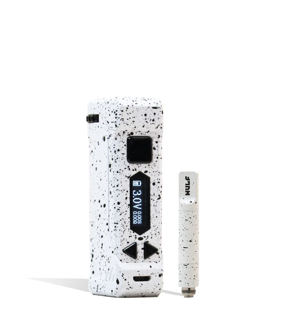 White Black Spatter Wulf Mods UNI Pro Max Concentrate Kit Front View on White Background