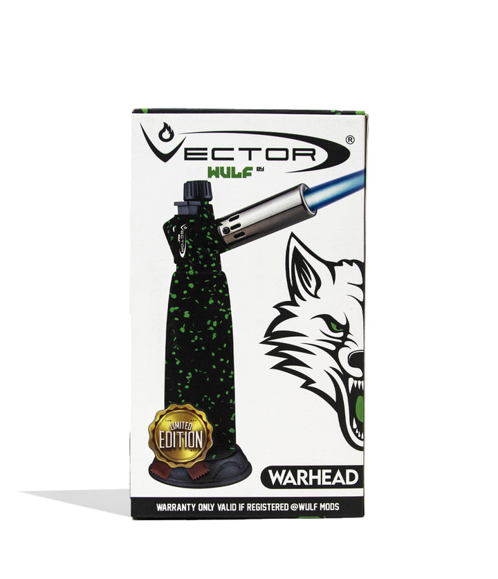 Black Green Spatter Wulf Mods Warhead Torch Packaging on white background