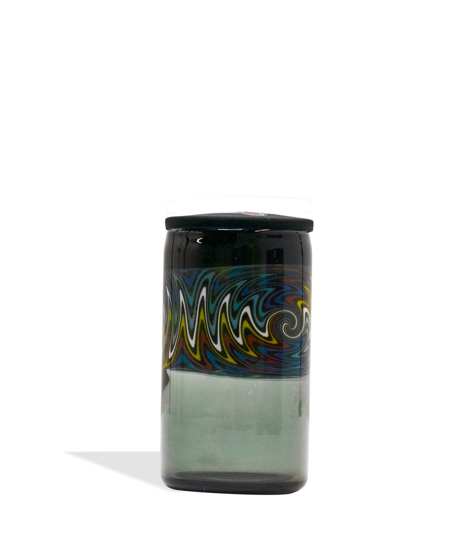 Wulf Mods Glass Nug Jar 4pk black jar on white background