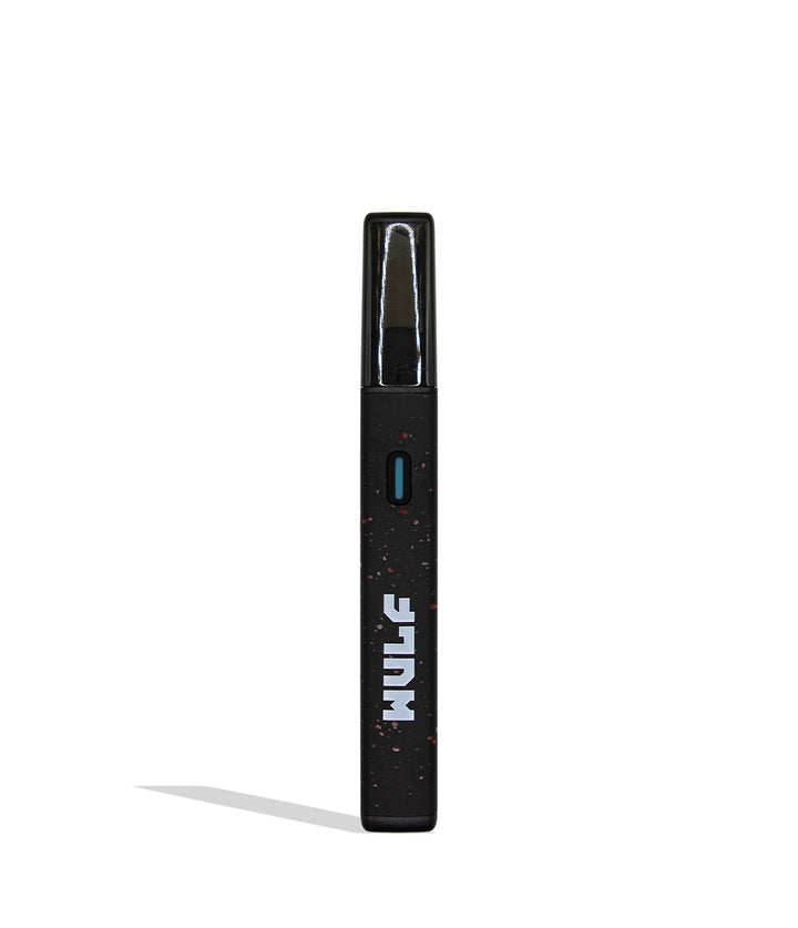 Wulf Slyce hot knife black red spatter on a white background
