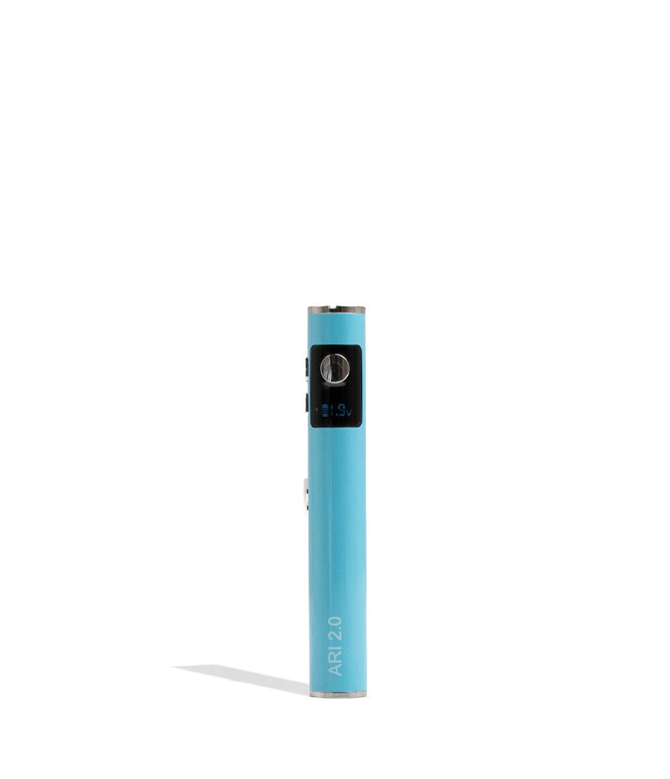 Blue Yocan Ari 2.0 Variable Voltage Battery 15pk Front View on White Background