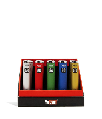 Assorted Yocan ARI MINI 400mah Cartridge Battery 20pk on white background