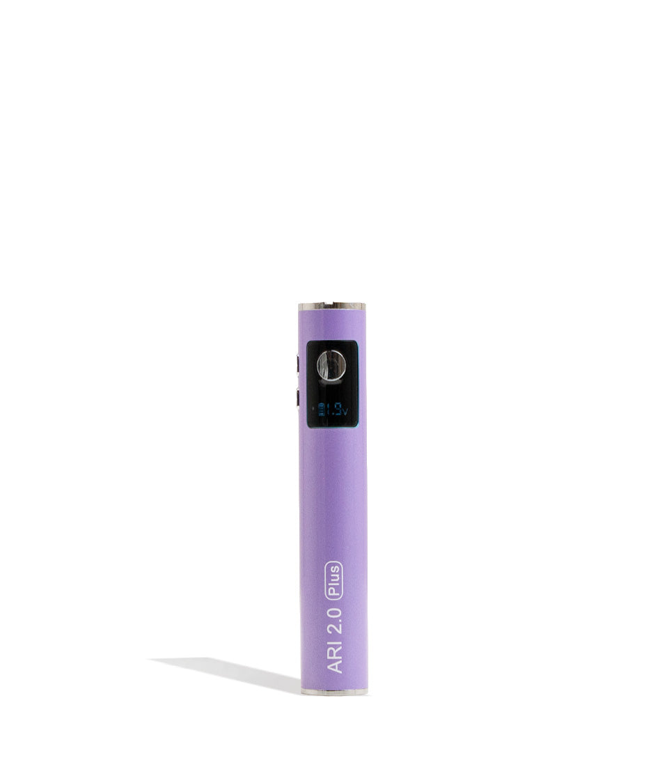 Purple Yocan Ari Plus 2.0 Variable Voltage Battery 15pk Front VIew on White Background