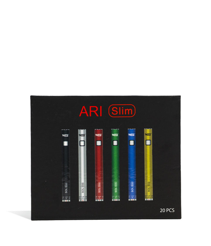 Box Yocan ARI SLIM 350mah Cartridge Battery 20pk on white background