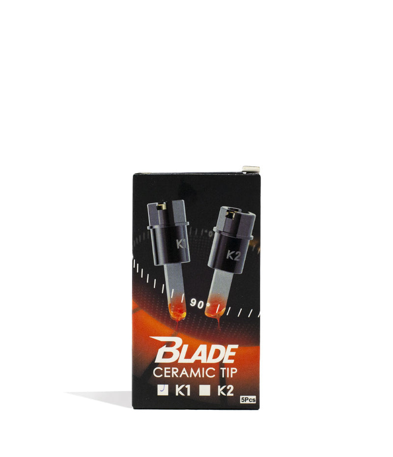 Yocan Blade K1 Replacement Tip 5pk Packaging Front View on White Background