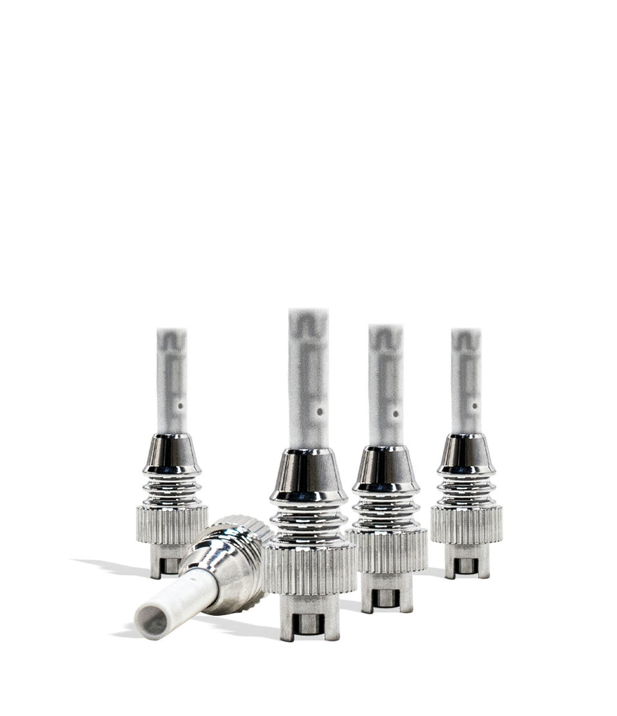 Yocan Dyno Replacement Tip Coil 5pk Front View on White Background