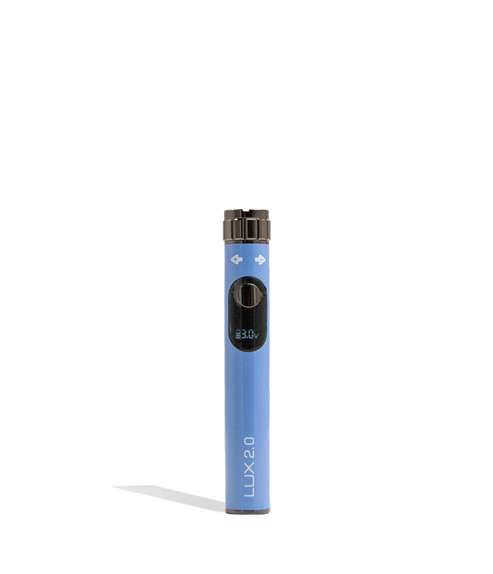 Blue Yocan Lux 2.0 Variable Voltage Battery 15pk Front View on White Background