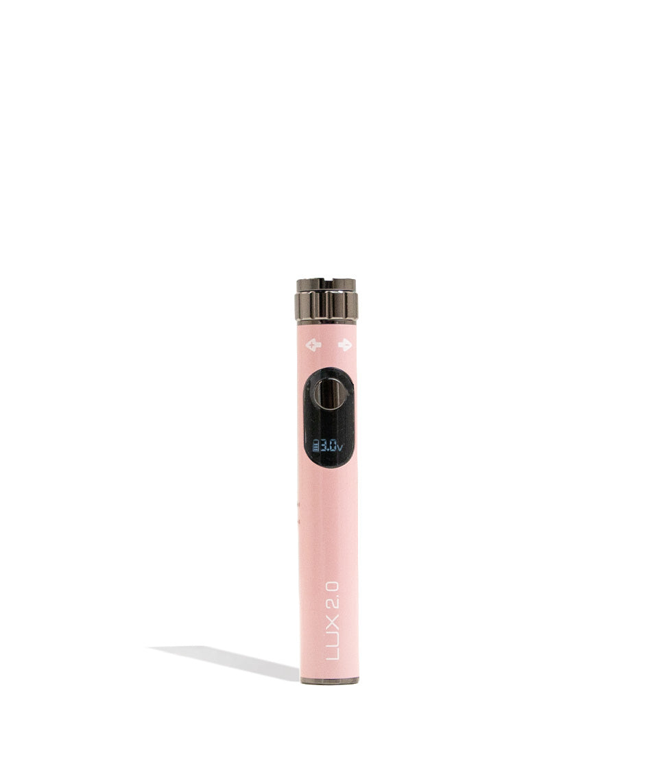 Pink Yocan Lux 2.0 Variable Voltage Battery 15pk Front View on White Background