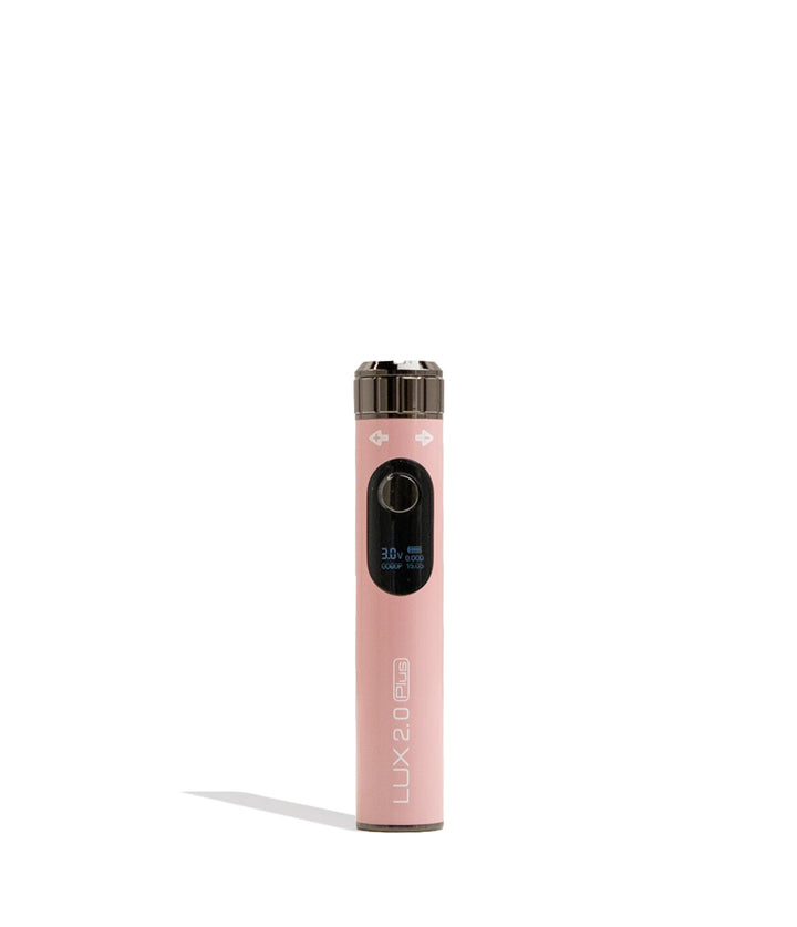 Pink Yocan Lux Plus 2.0 Variable Voltage Battery 15pk Front View on White Background