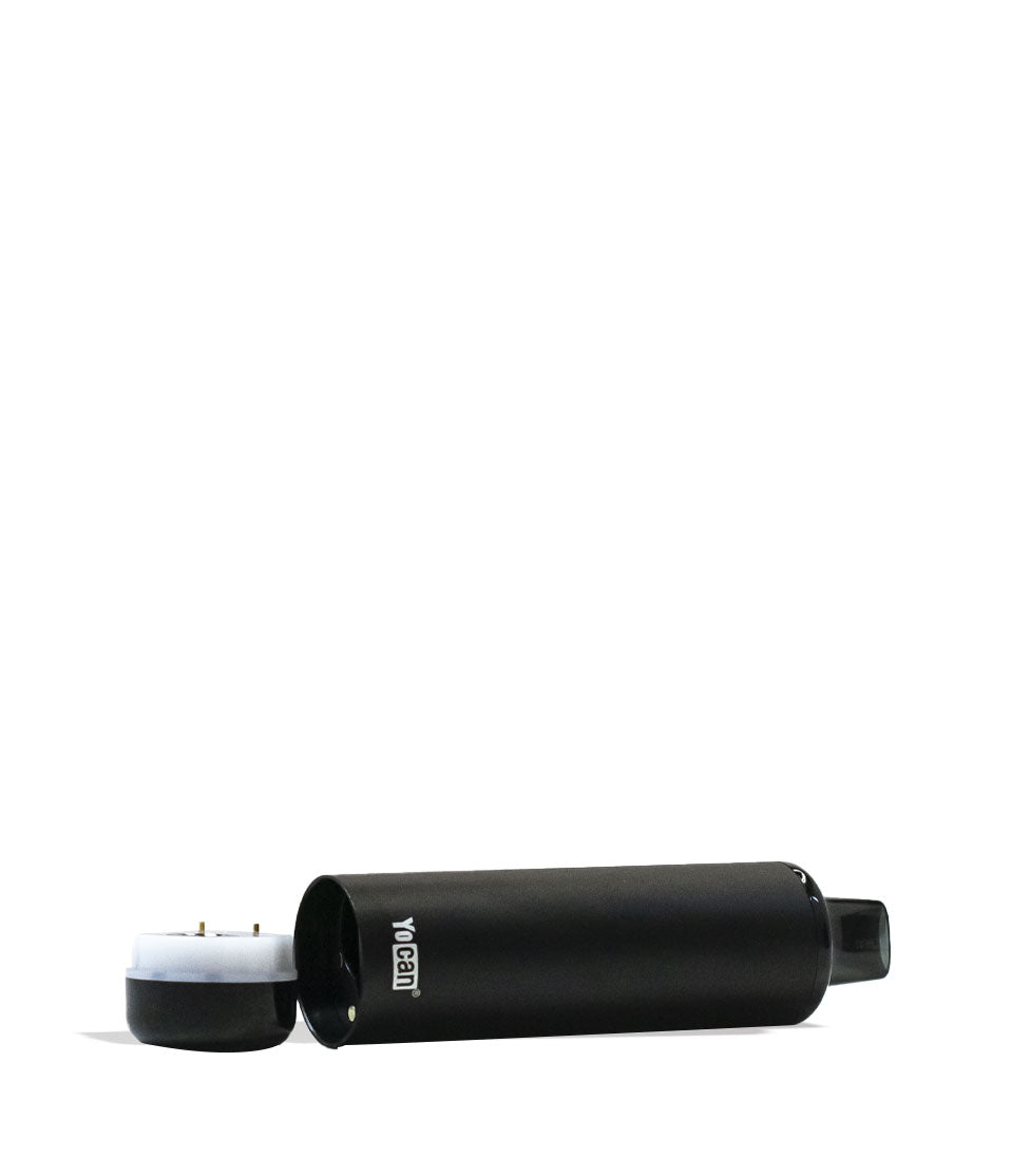 Black Yocan Verve Cartridge Vaporizer Down View on White Background