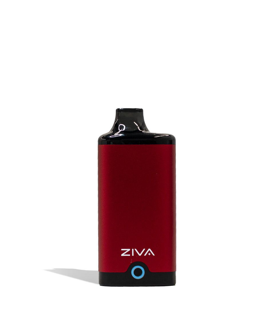 Red Yocan ZIVA Smart Cartridge Vaporizer 10pk Front View on White Background