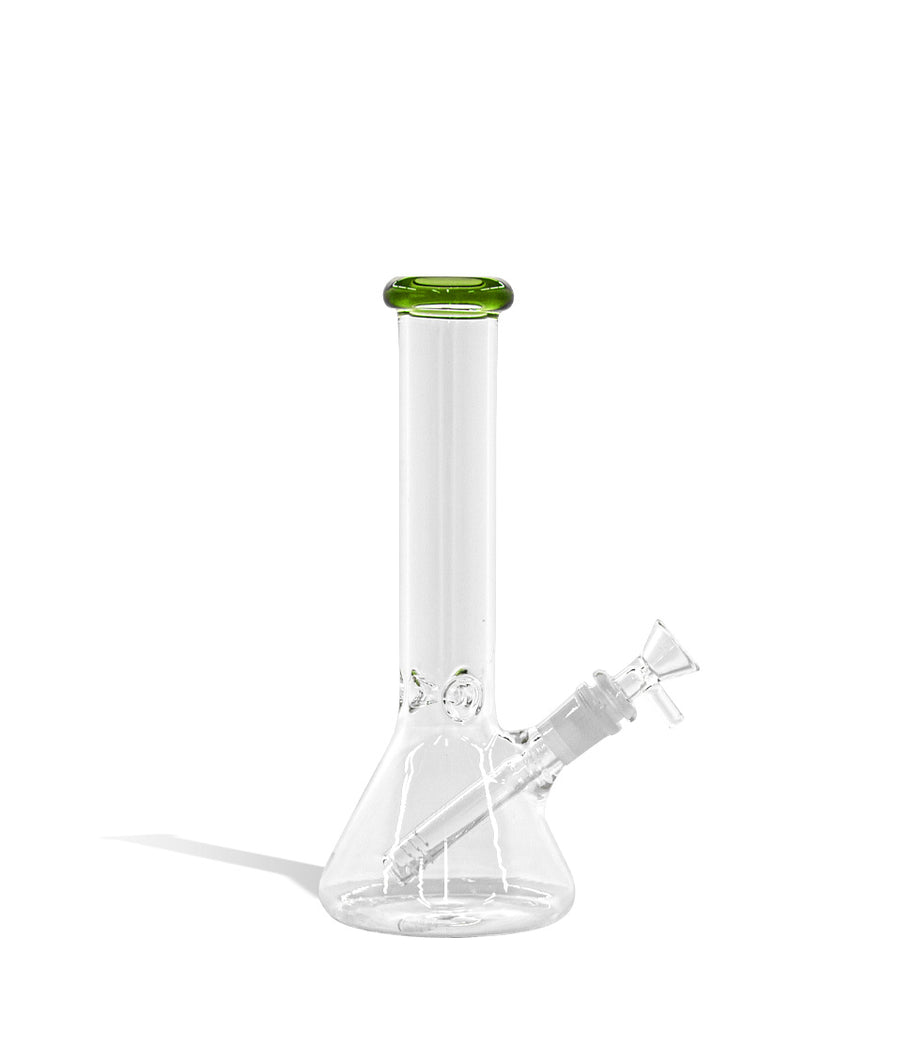 10 inch Glass Waterpipe with Colored Mouthpiece on white background