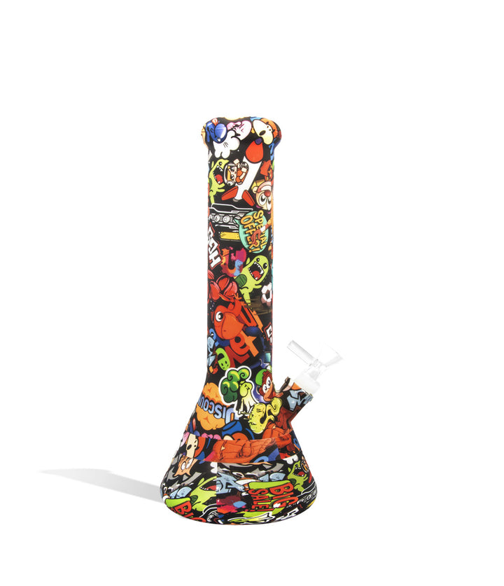Cartoon 12 inch Silicone Water Pipe on white background