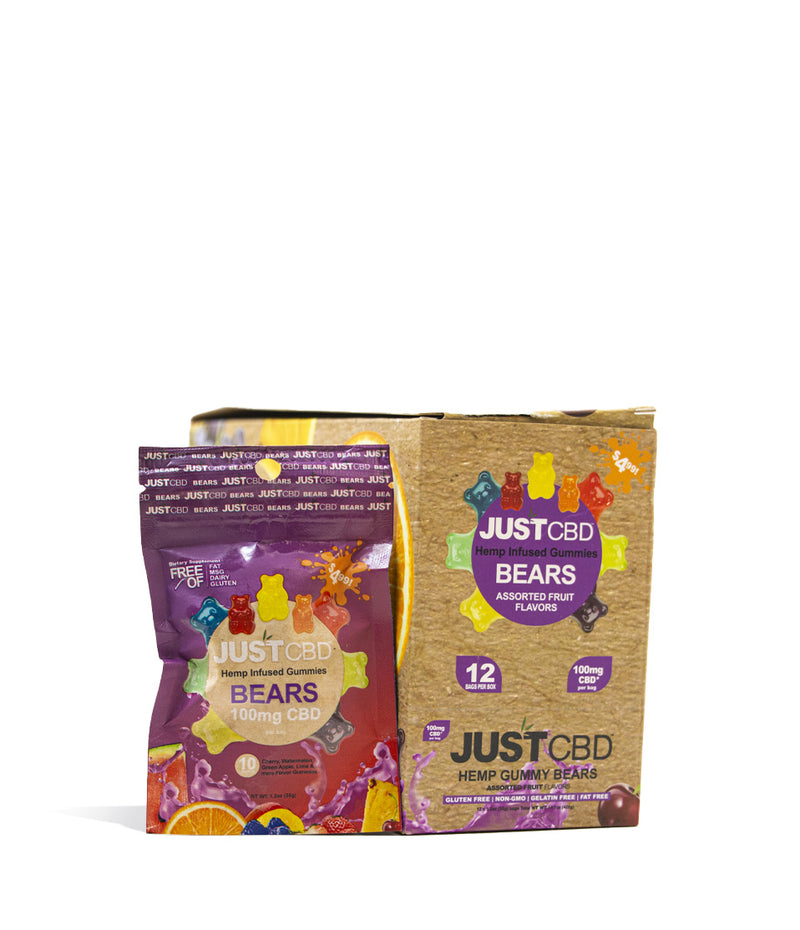 Bears Just CBD 100mg Hemp Infused Gummies 12pk on white background