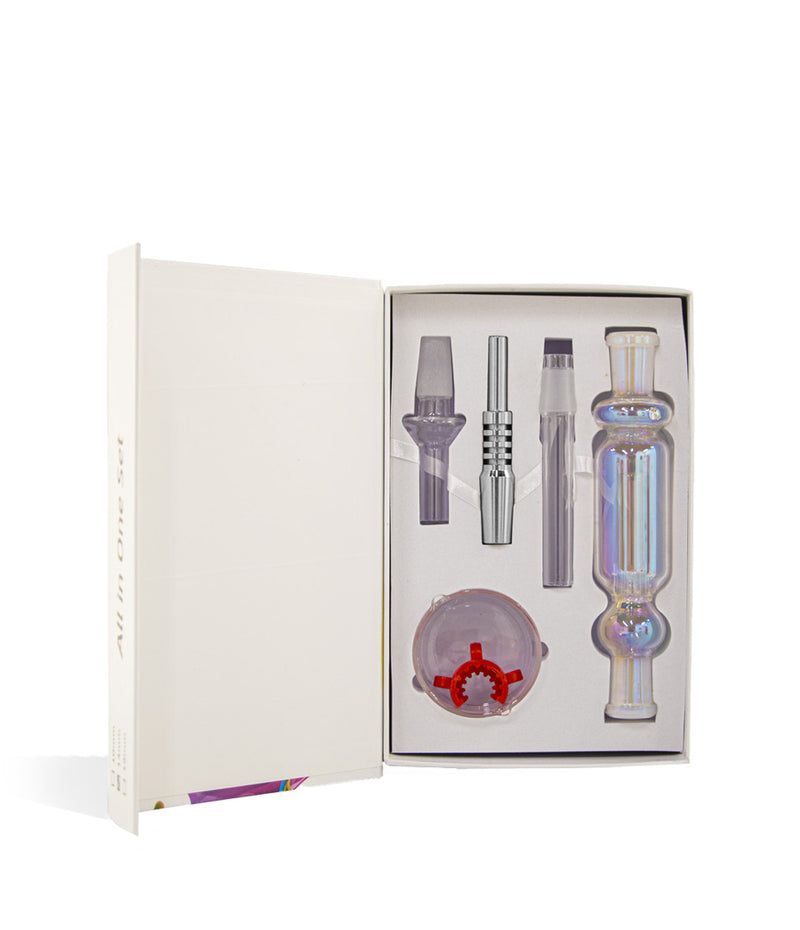 Rainbow 14mm Nectar Collector Kit on white background