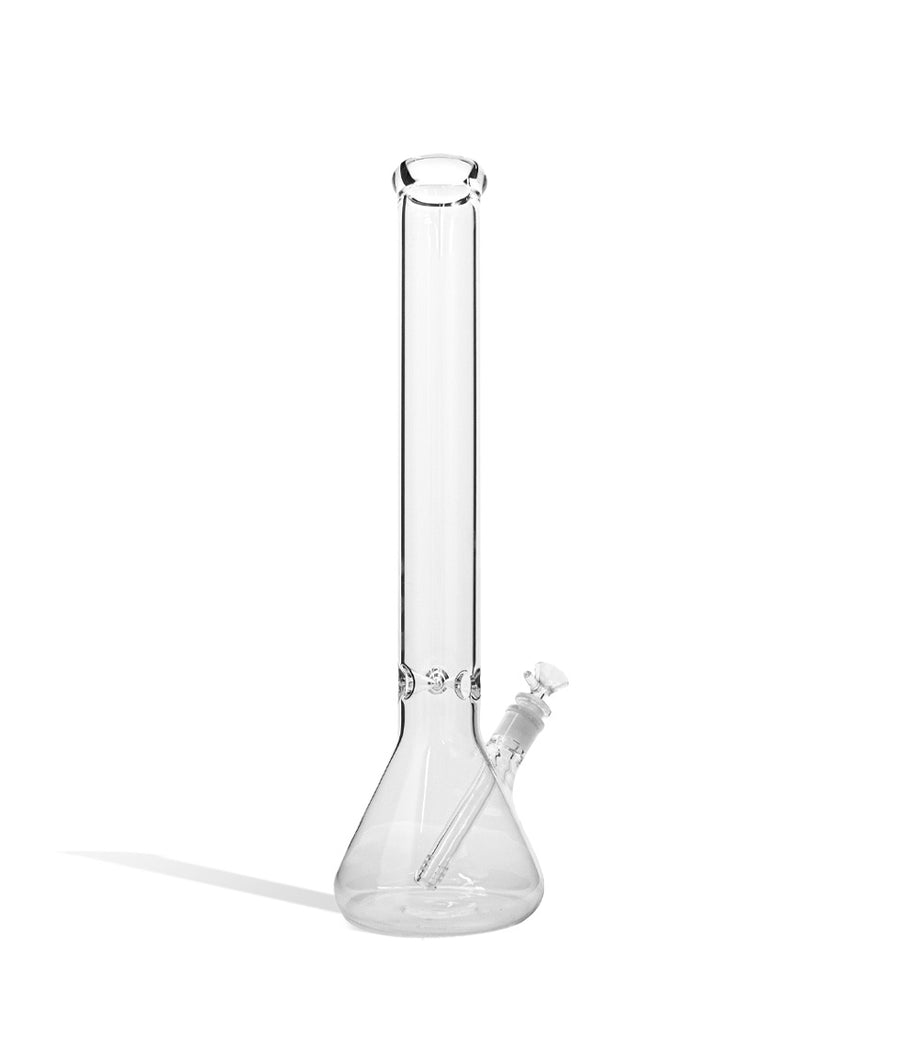 18 inch Clear Beaker Water Pipe on white background